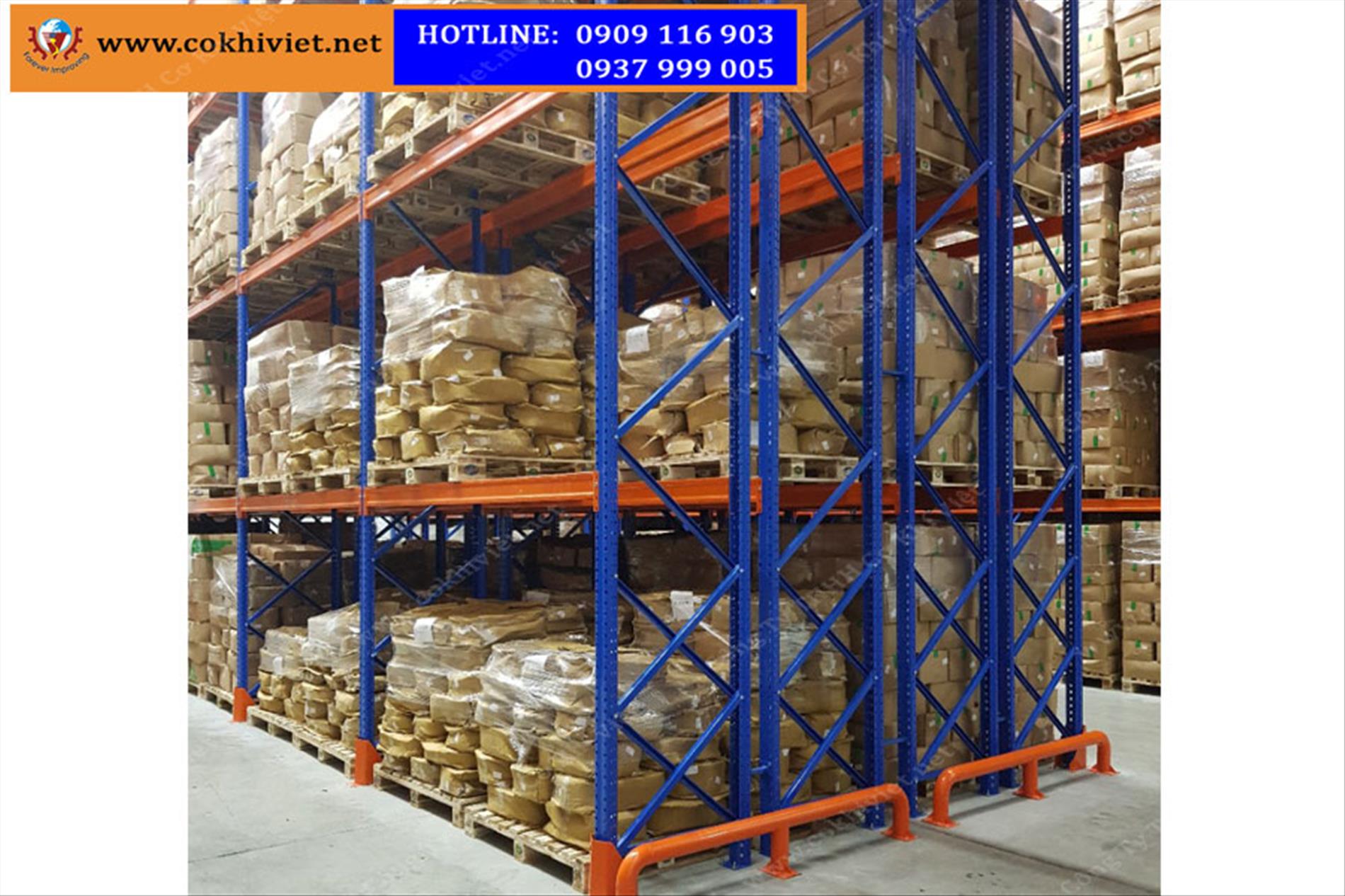 CÔNG TRÌNH KỆ DOUBLE DEEP CÔNG TY THỰC PHẨM SÀI GÒN TẠI ĐỒNG NAI